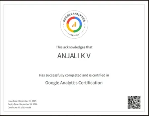 Google Analytics certification